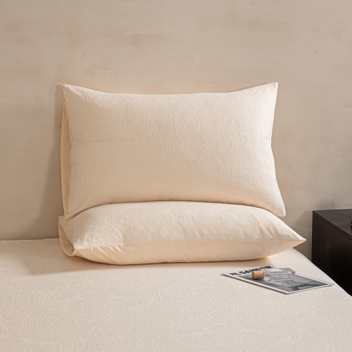 91家纺网 家纺一手货源 找家纺 （总）眠博士 2026新款60水洗立体提花单枕套 枕套单件