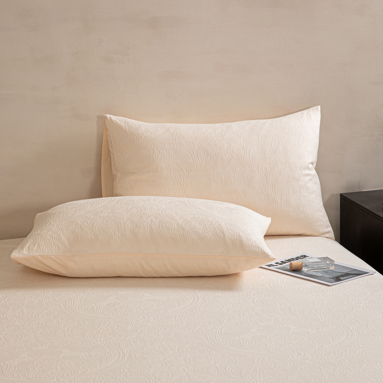 91家纺网 家纺一手货源 找家纺 （总）眠博士 2026新款60水洗立体提花单枕套 枕套单件