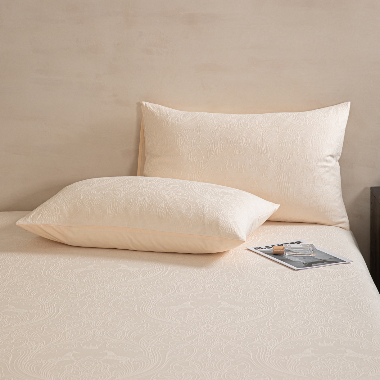 91家纺网 家纺一手货源 找家纺 （总）眠博士 2026新款60水洗立体提花单枕套 枕套单件