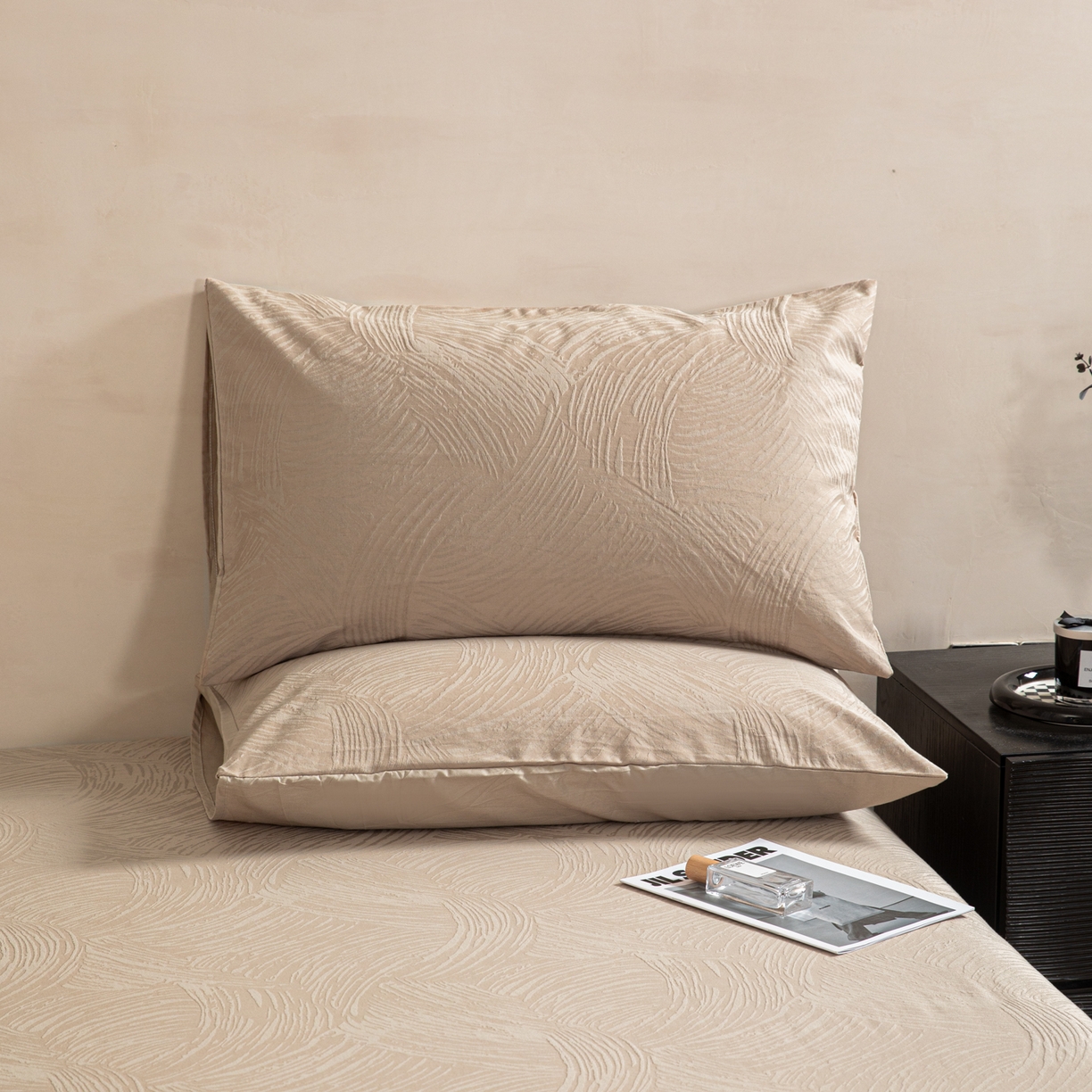 91家纺网 家纺一手货源 找家纺 （总）眠博士 2026新款60水洗立体提花单枕套 枕套单件