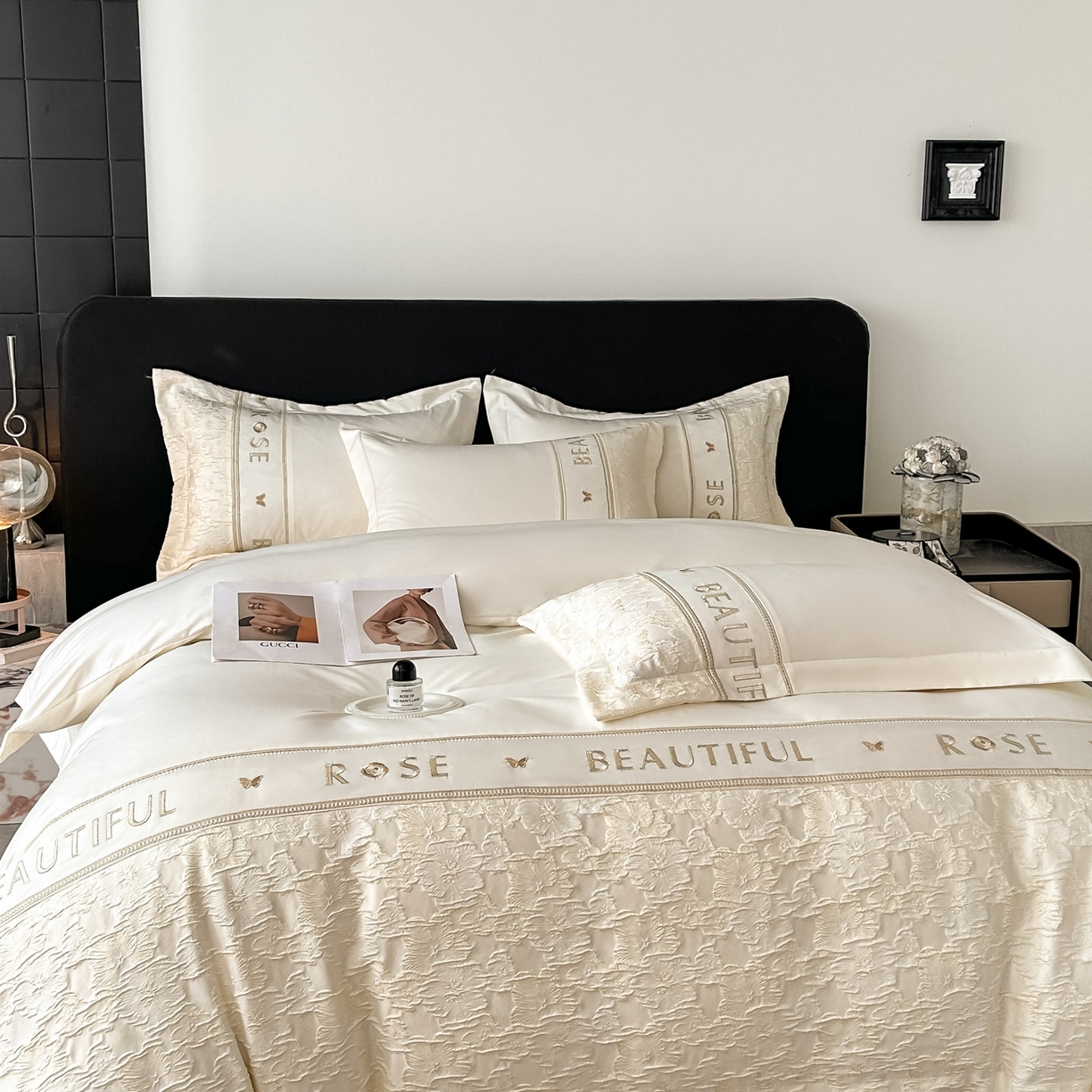 91家纺网 家纺一手货源 找家纺 七七家纺 2026新款色织提花花田系列四件套 花田-典雅白