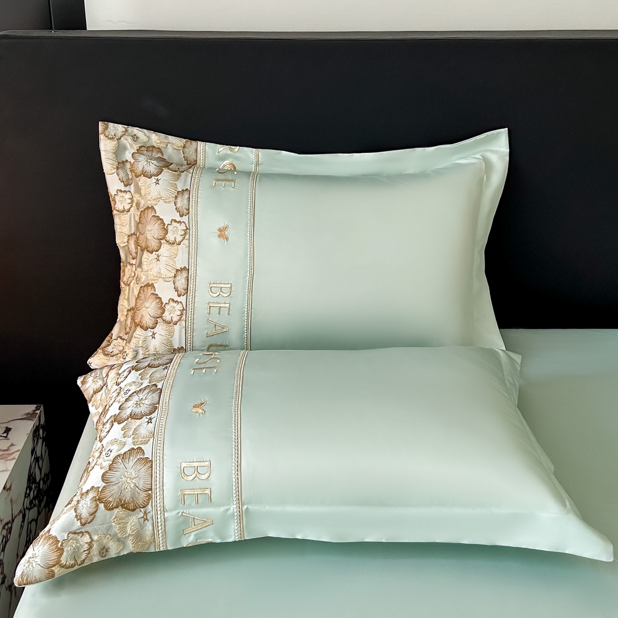 91家纺网 家纺一手货源 找家纺 七七家纺 2026新款色织提花花田系列四件套 花田-青柠绿