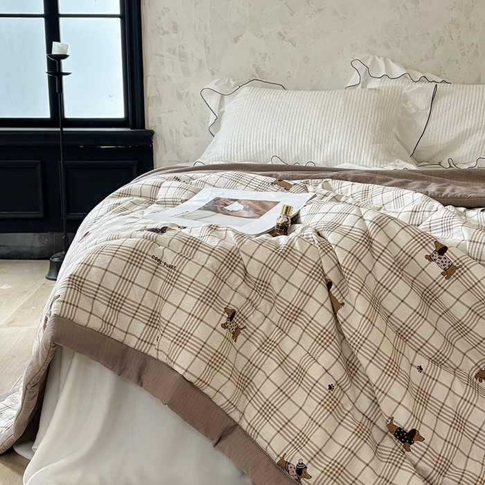 91家纺网 家纺一手货源 找家纺 （总）中国龙家纺 2026新款木棉皱皱纱单夏被被子被芯