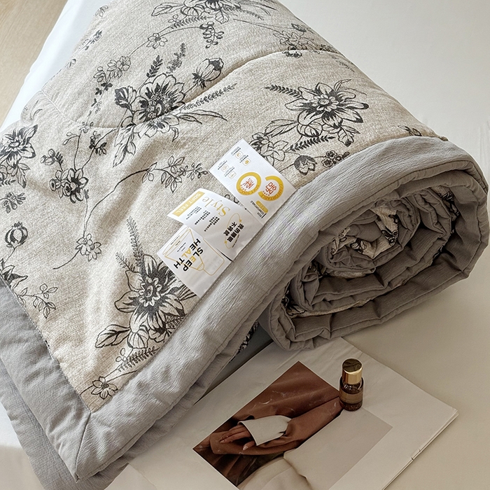 91家纺网 家纺一手货源 找家纺 （总）中国龙家纺 2026新款木棉皱皱纱单夏被被子被芯