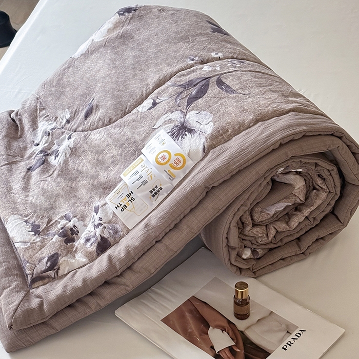 91家纺网 家纺一手货源 找家纺 （总）中国龙家纺 2026新款木棉皱皱纱单夏被被子被芯