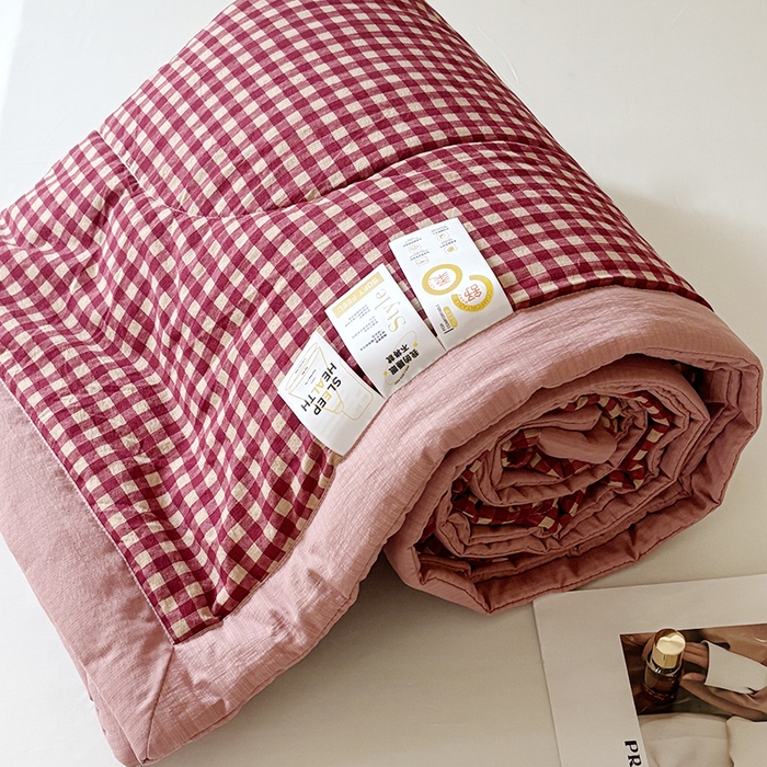 91家纺网 家纺一手货源 找家纺 （总）中国龙家纺 2026新款木棉皱皱纱单夏被被子被芯