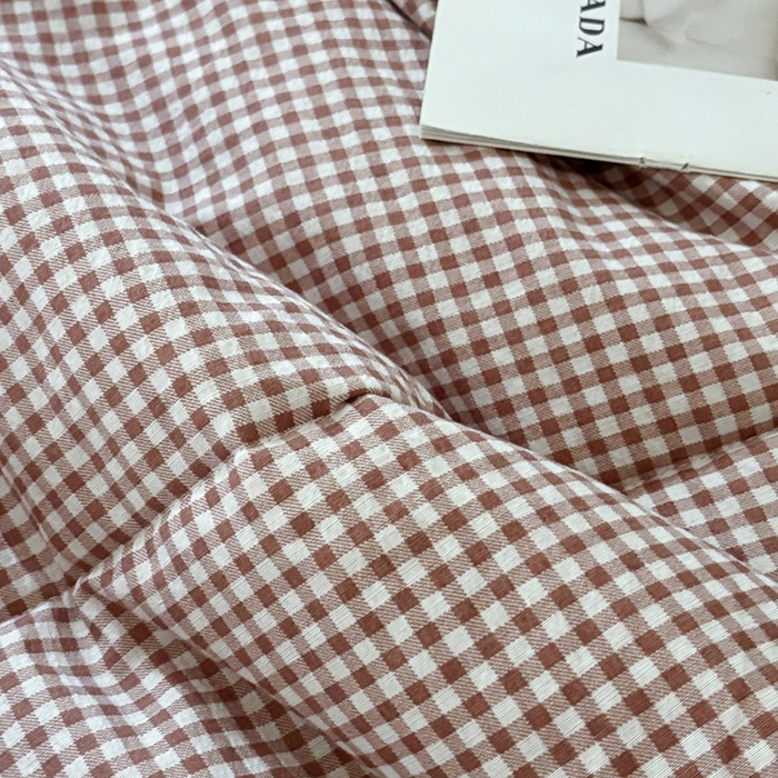 91家纺网 家纺一手货源 找家纺 中国龙家纺 2026新款木棉皱皱纱单夏被被子被芯 格调粉