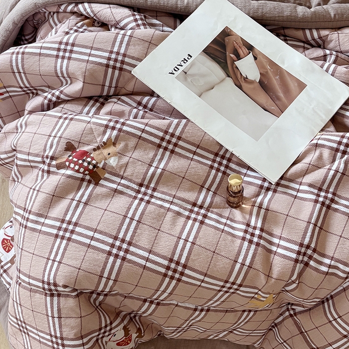 91家纺网 家纺一手货源 找家纺 中国龙家纺 2026新款木棉皱皱纱单夏被被子被芯 童趣