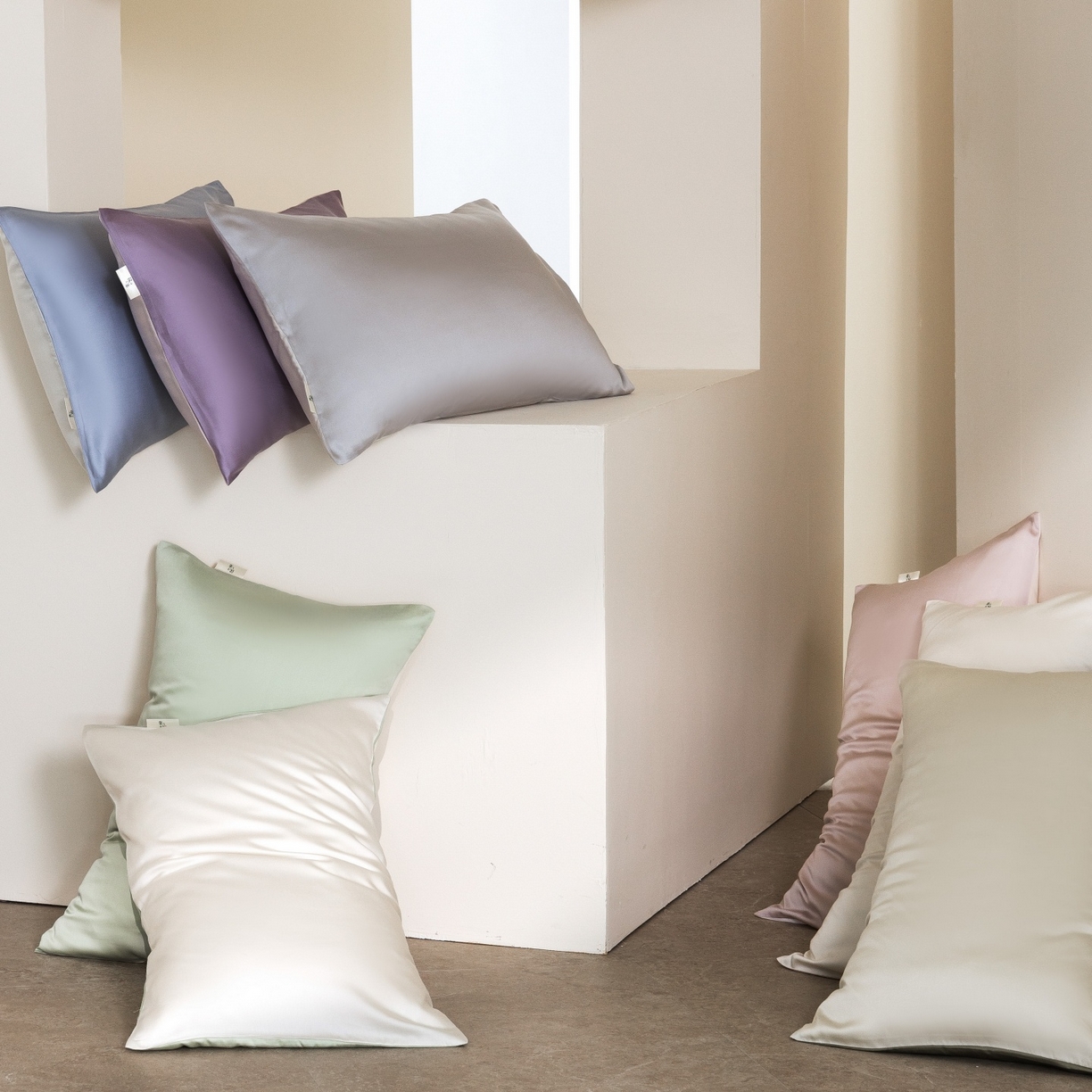 91家纺网 家纺一手货源 找家纺 时亿家居 2026春夏新款60天丝-丝颜悦色系列-被套四件套 缦豆沙