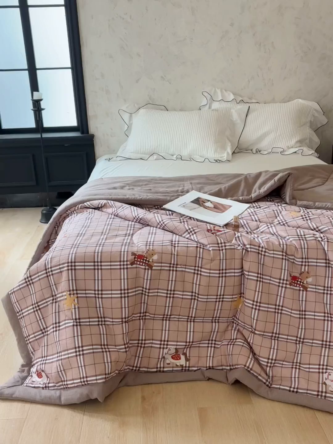 91家纺网 家纺一手货源 找家纺 中国龙家纺 2026新款木棉皱皱纱单夏被被子被芯 童趣