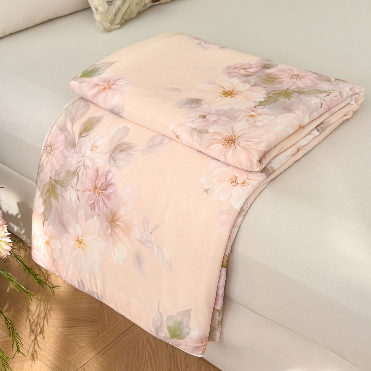 归属 2026春夏新款数码印花凉感丝夏被夏凉被空调被系列 尔雅