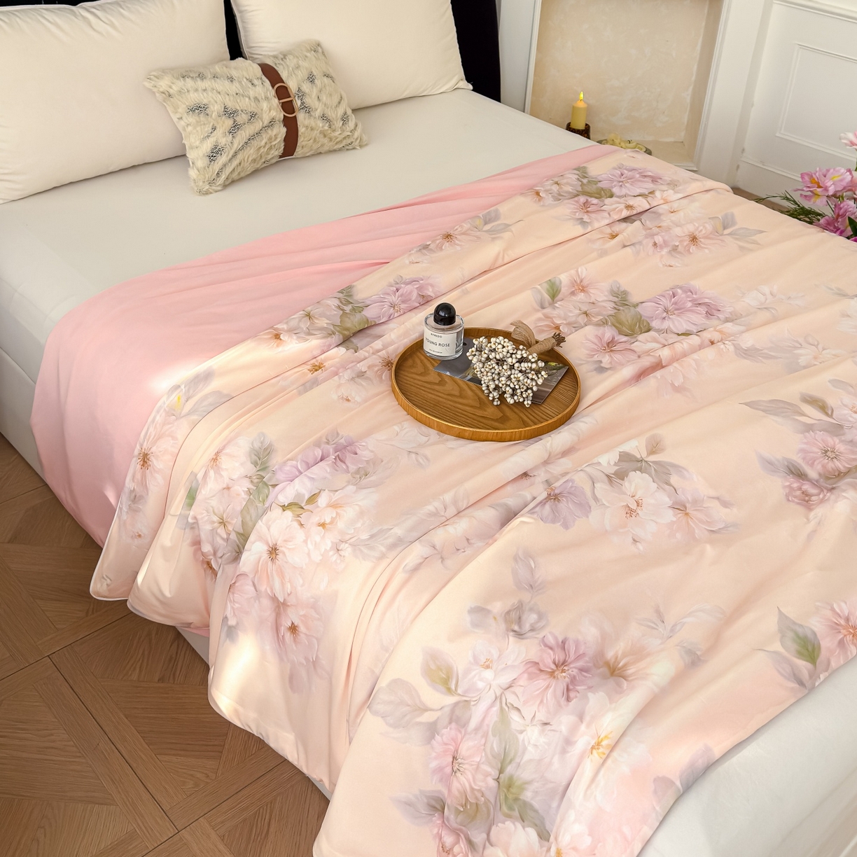 91家纺网 家纺一手货源 找家纺 归属 2026春夏新款数码印花凉感丝夏被夏凉被空调被系列 尔雅