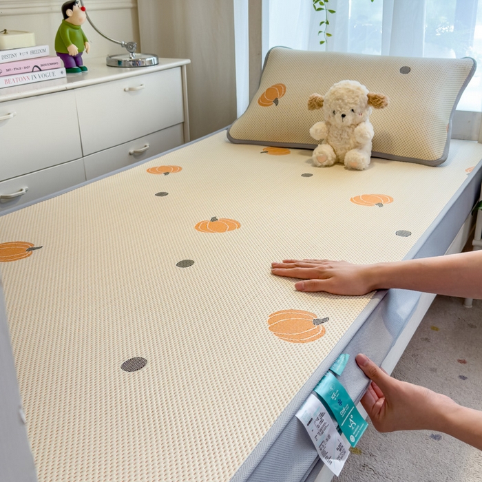 91家纺网 家纺一手货源 找家纺 （总）凯罗 2026新款A类凉豆豆学生宿舍用床席可水洗凉席席子床笠款