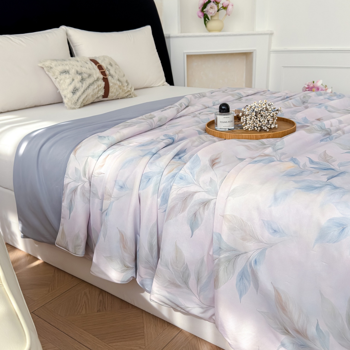 91家纺网 家纺一手货源 找家纺 归属 2026春夏新款数码印花凉感丝夏被夏凉被空调被系列 纳末