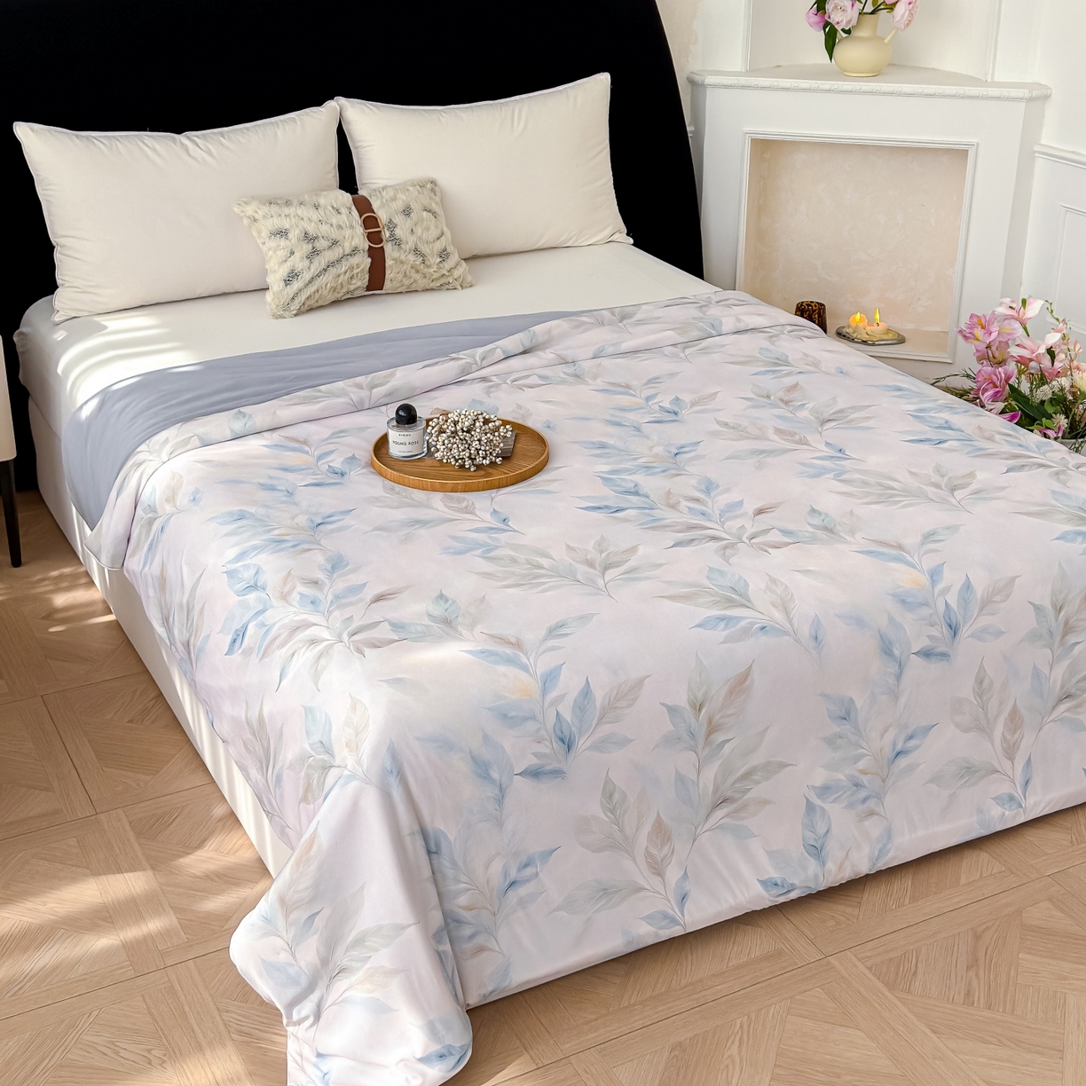 91家纺网 家纺一手货源 找家纺 归属 2026春夏新款数码印花凉感丝夏被夏凉被空调被系列 纳末