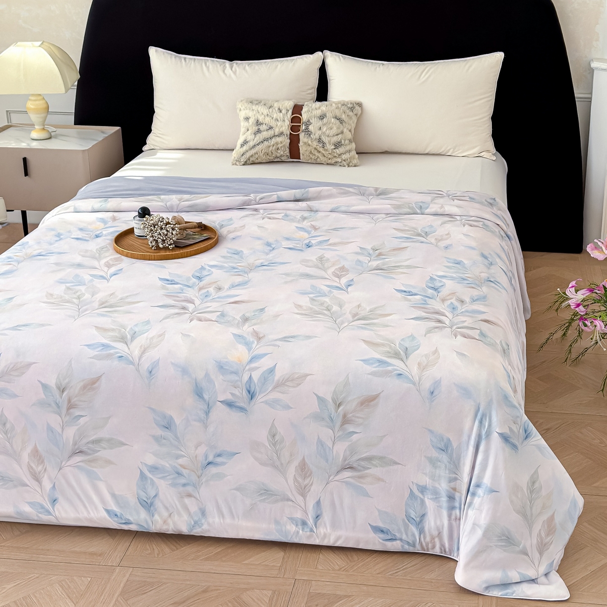 91家纺网 家纺一手货源 找家纺 归属 2026春夏新款数码印花凉感丝夏被夏凉被空调被系列 纳末