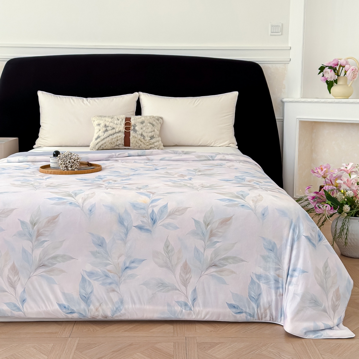 91家纺网 家纺一手货源 找家纺 归属 2026春夏新款数码印花凉感丝夏被夏凉被空调被系列 纳末