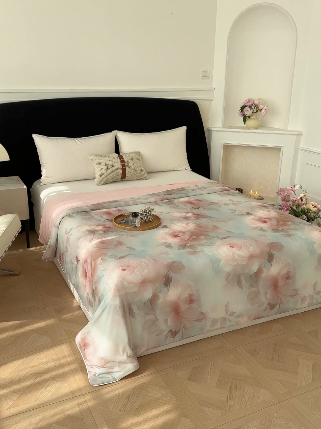 91家纺网 家纺一手货源 找家纺 归属 2026春夏新款数码印花凉感丝夏被夏凉被空调被系列 千寻