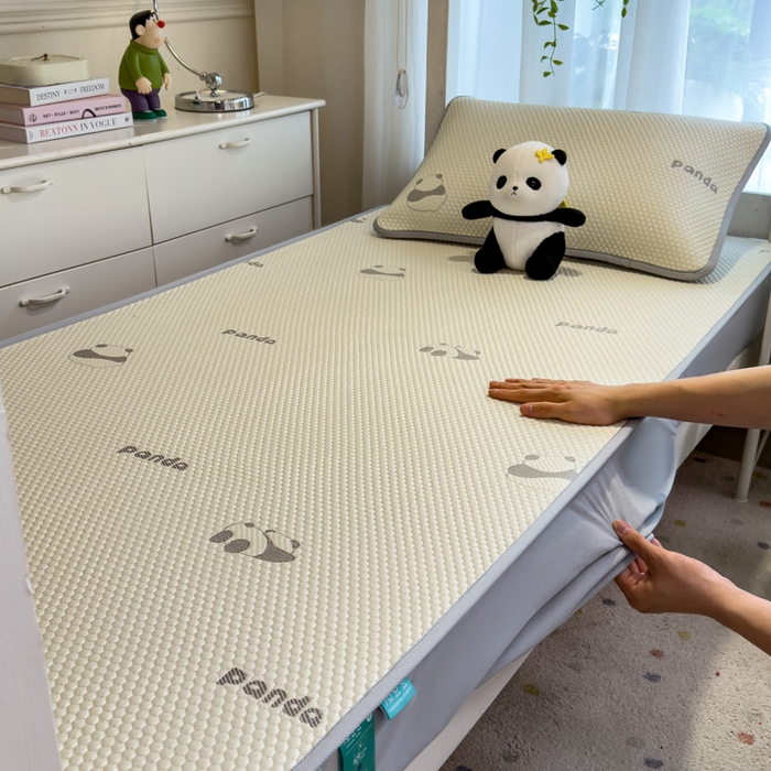 凯罗 2026新款A类凉豆豆学生宿舍用床席可水洗凉席席子床笠款 盼盼乐园-床笠款