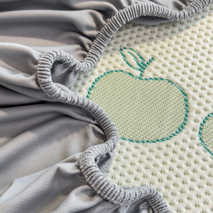 91家纺网 家纺一手货源 找家纺 凯罗 2026新款A类凉豆豆学生宿舍用床席可水洗凉席席子床笠款 青苹果乐园-床笠款