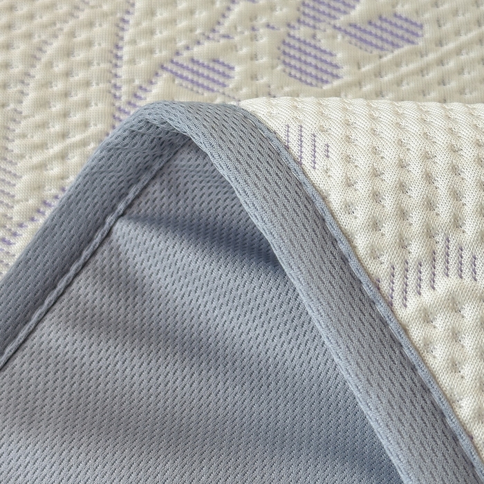 91家纺网 家纺一手货源 找家纺 凯罗 2026新款A类凉豆豆学生宿舍用床席可水洗凉席席子床笠款 纤藤集-紫-床笠款