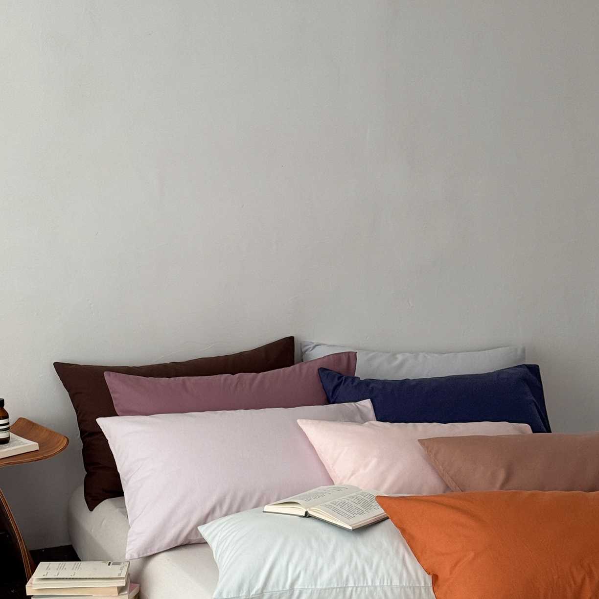 91家纺网 家纺一手货源 找家纺 （总）蜜宿 2026新款全棉纯棉水洗棉枕套单品枕套枕套单件-纯色