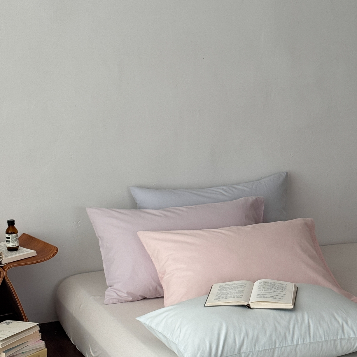 91家纺网 家纺一手货源 找家纺 （总）蜜宿 2026新款全棉纯棉水洗棉枕套单品枕套枕套单件-纯色