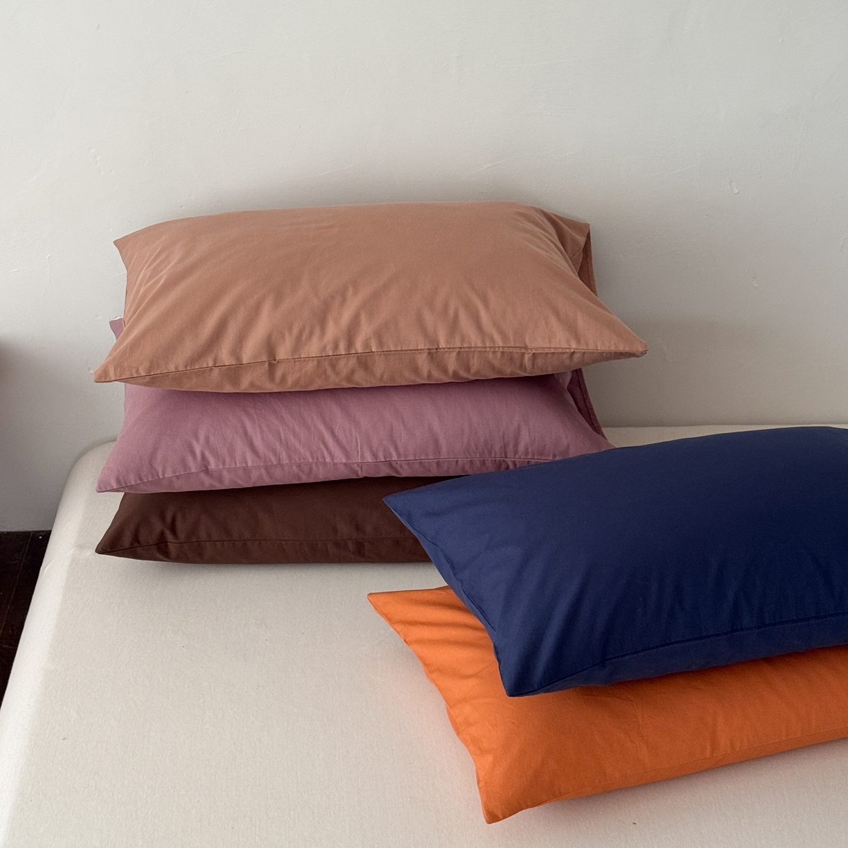 91家纺网 家纺一手货源 找家纺 （总）蜜宿 2026新款全棉纯棉水洗棉枕套单品枕套枕套单件-纯色