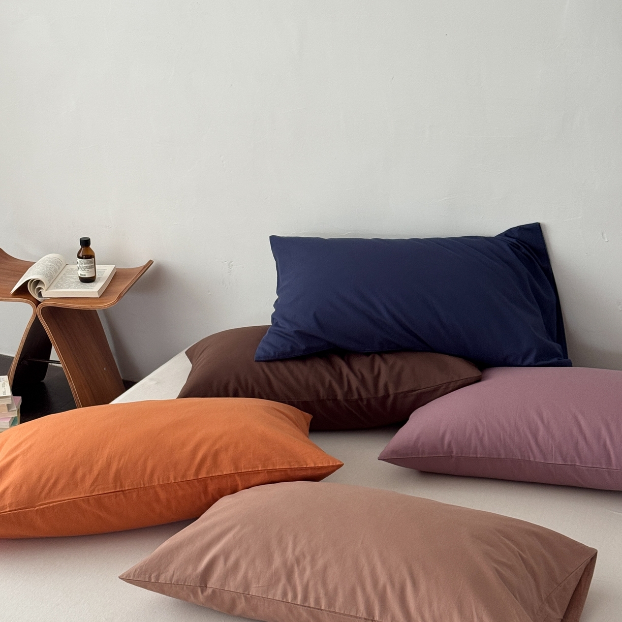 91家纺网 家纺一手货源 找家纺 （总）蜜宿 2026新款全棉纯棉水洗棉枕套单品枕套枕套单件-纯色