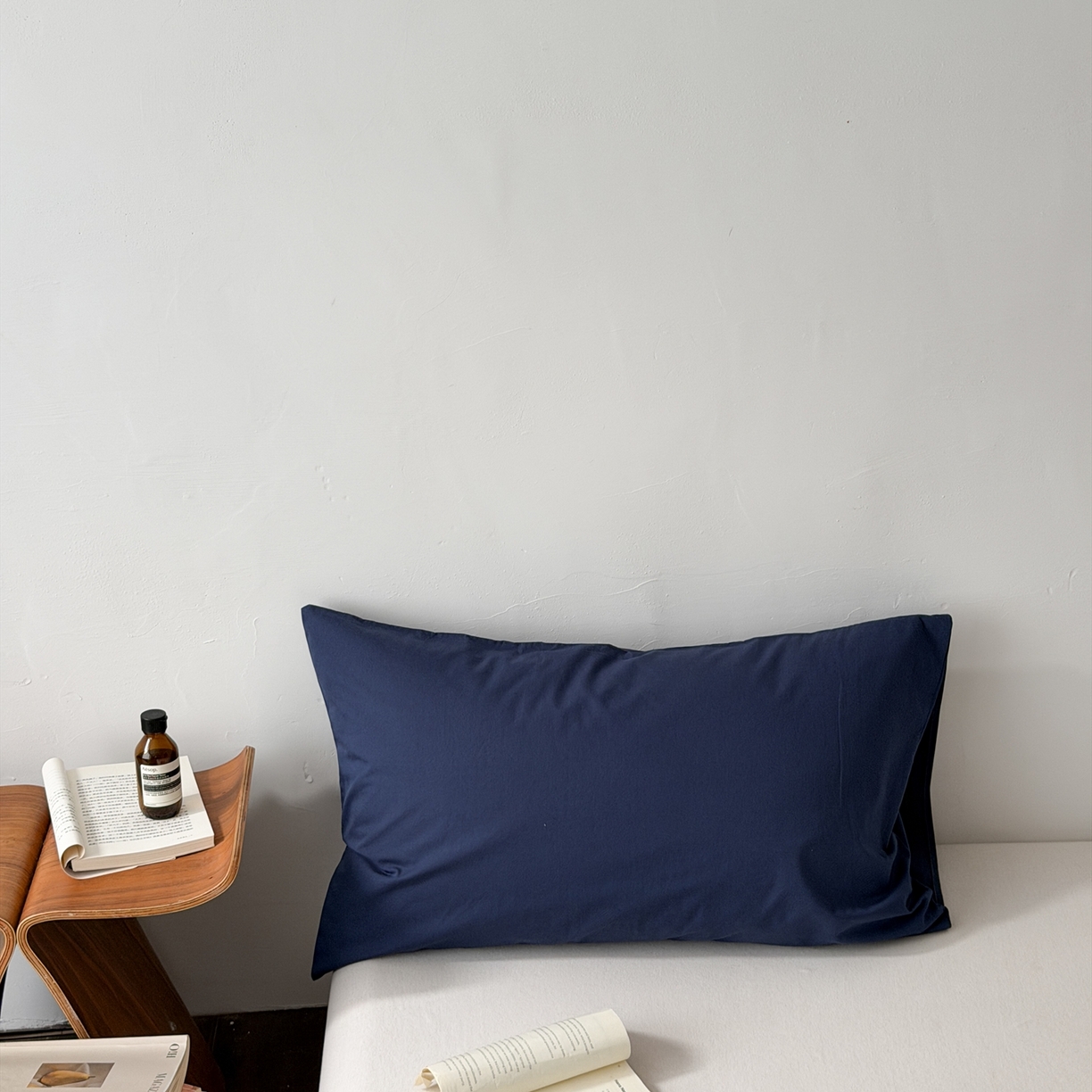 91家纺网 家纺一手货源 找家纺 蜜宿 2026新款全棉纯棉水洗棉枕套单品枕套枕套单件-纯色 海蓝