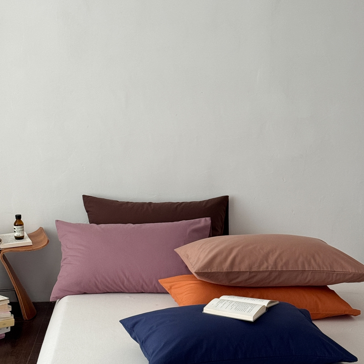 91家纺网 家纺一手货源 找家纺 蜜宿 2026新款全棉纯棉水洗棉枕套单品枕套枕套单件-纯色 组合图仅做展示不可下单