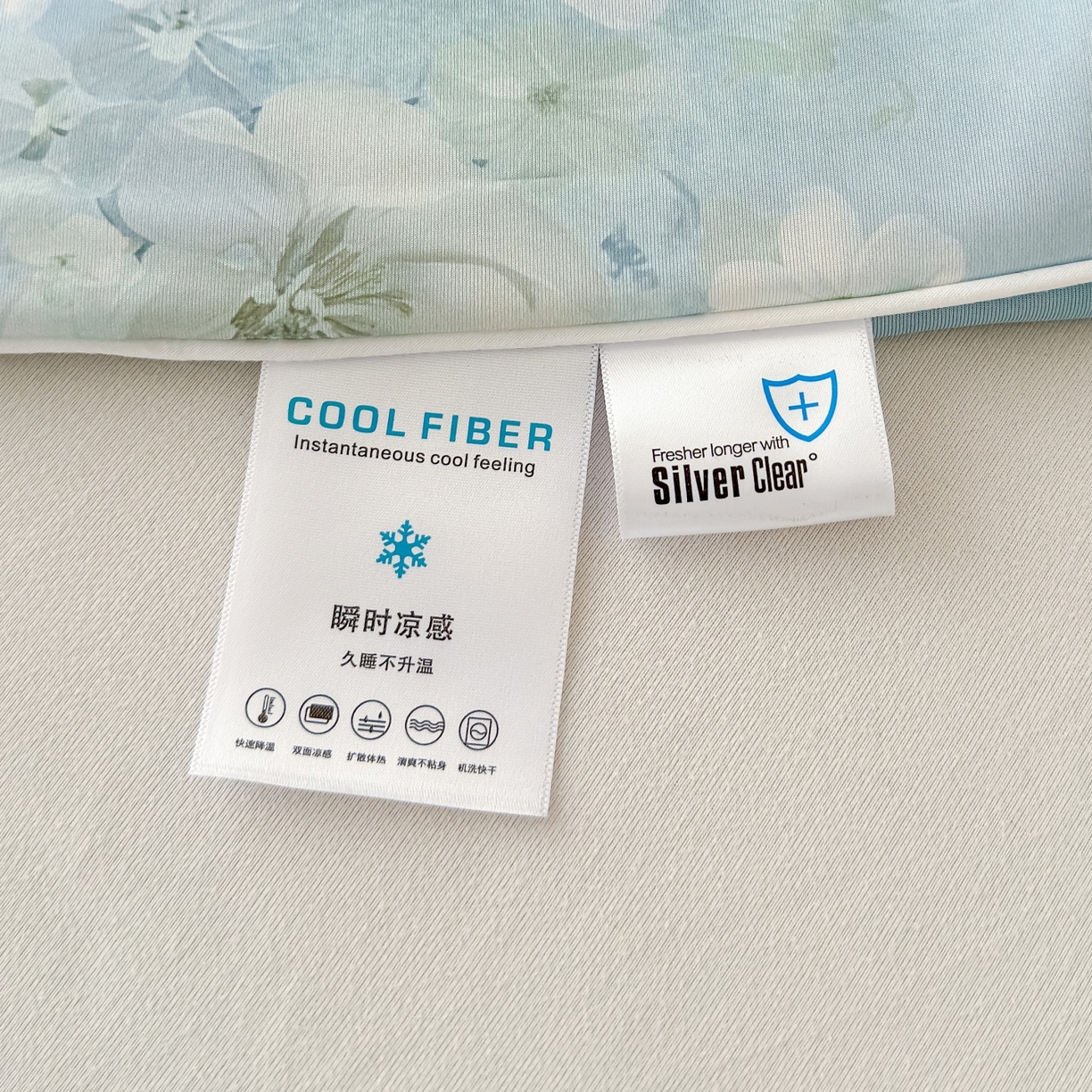 91家纺网 家纺一手货源 找家纺 归属 2026春夏新款数码印花凉感丝夏被夏凉被空调被系列 绒花（绿）