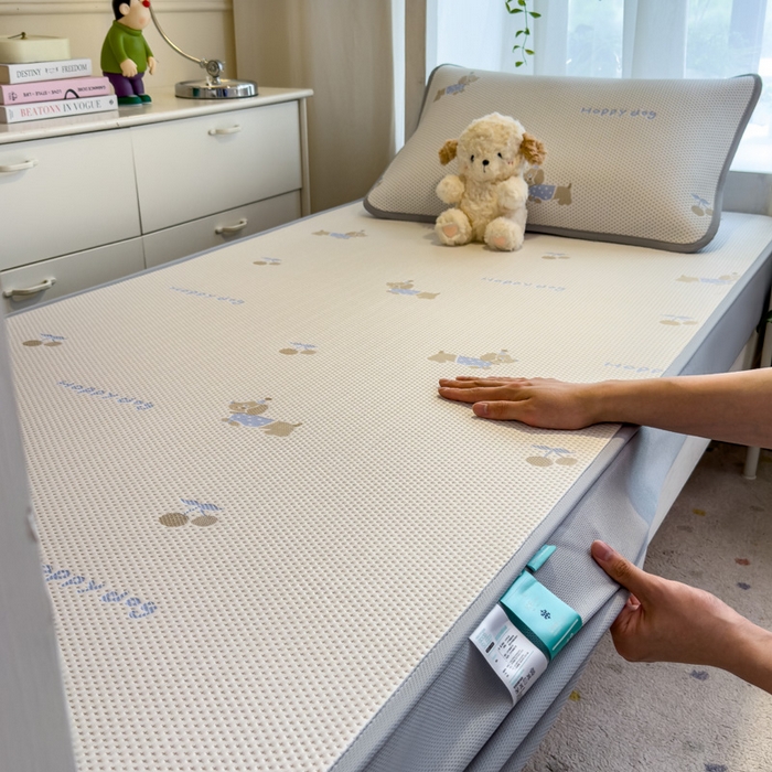 凯罗 2026新款A类凉豆豆学生宿舍用床席可水洗凉席席子床笠款 小萌狗-床笠款