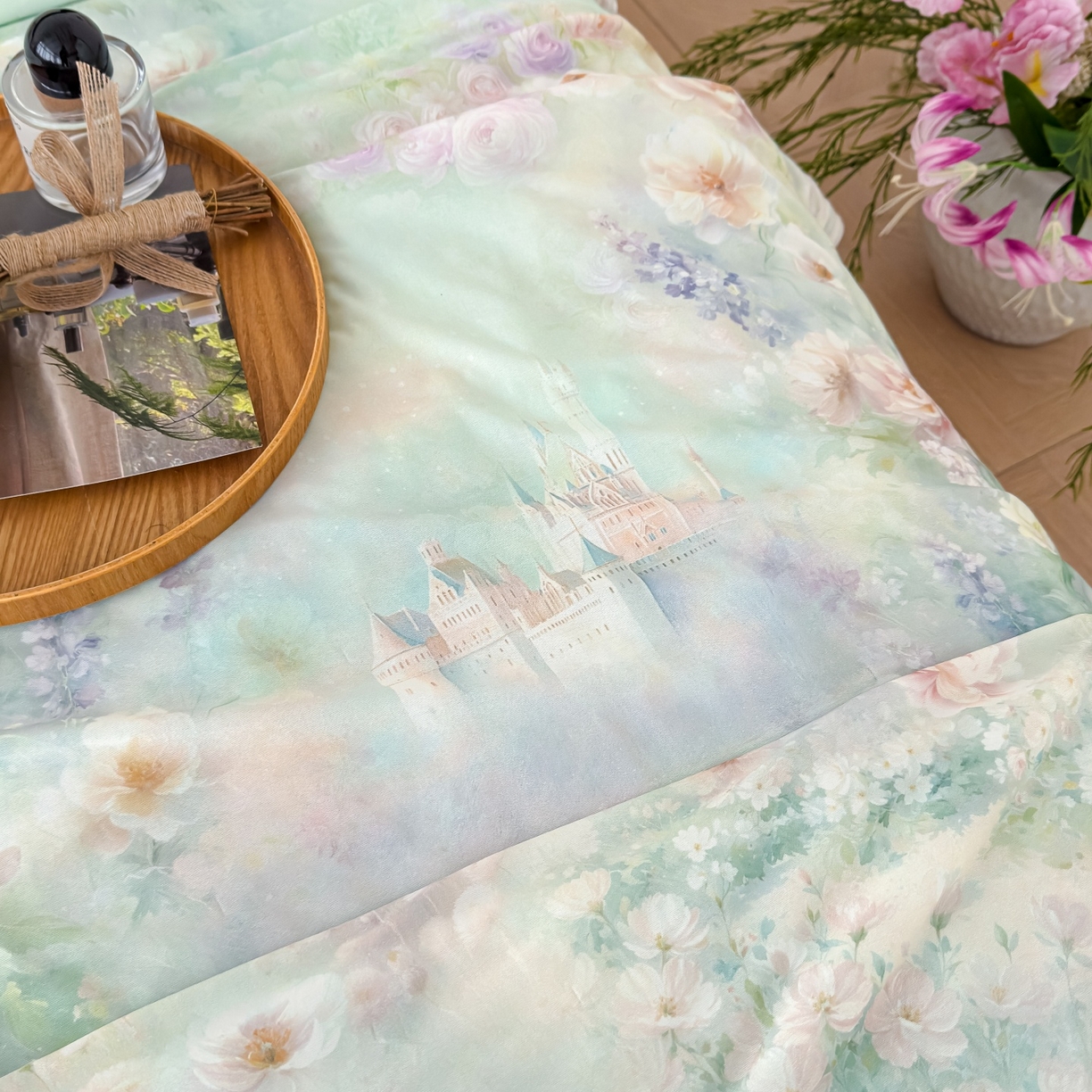 91家纺网 家纺一手货源 找家纺 归属 2026春夏新款数码印花凉感丝夏被夏凉被空调被系列 如漫