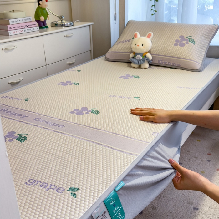 凯罗 2026新款A类凉豆豆学生宿舍用床席可水洗凉席席子床笠款 紫气东来-床笠款