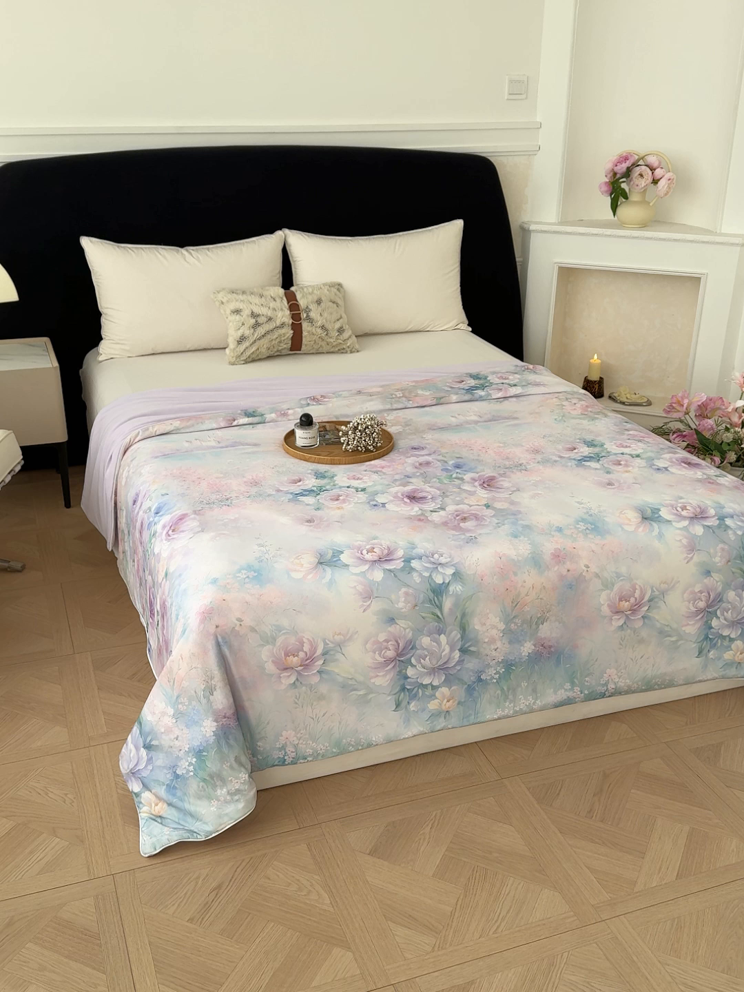 91家纺网 家纺一手货源 找家纺 归属 2026春夏新款数码印花凉感丝夏被夏凉被空调被系列 盈语