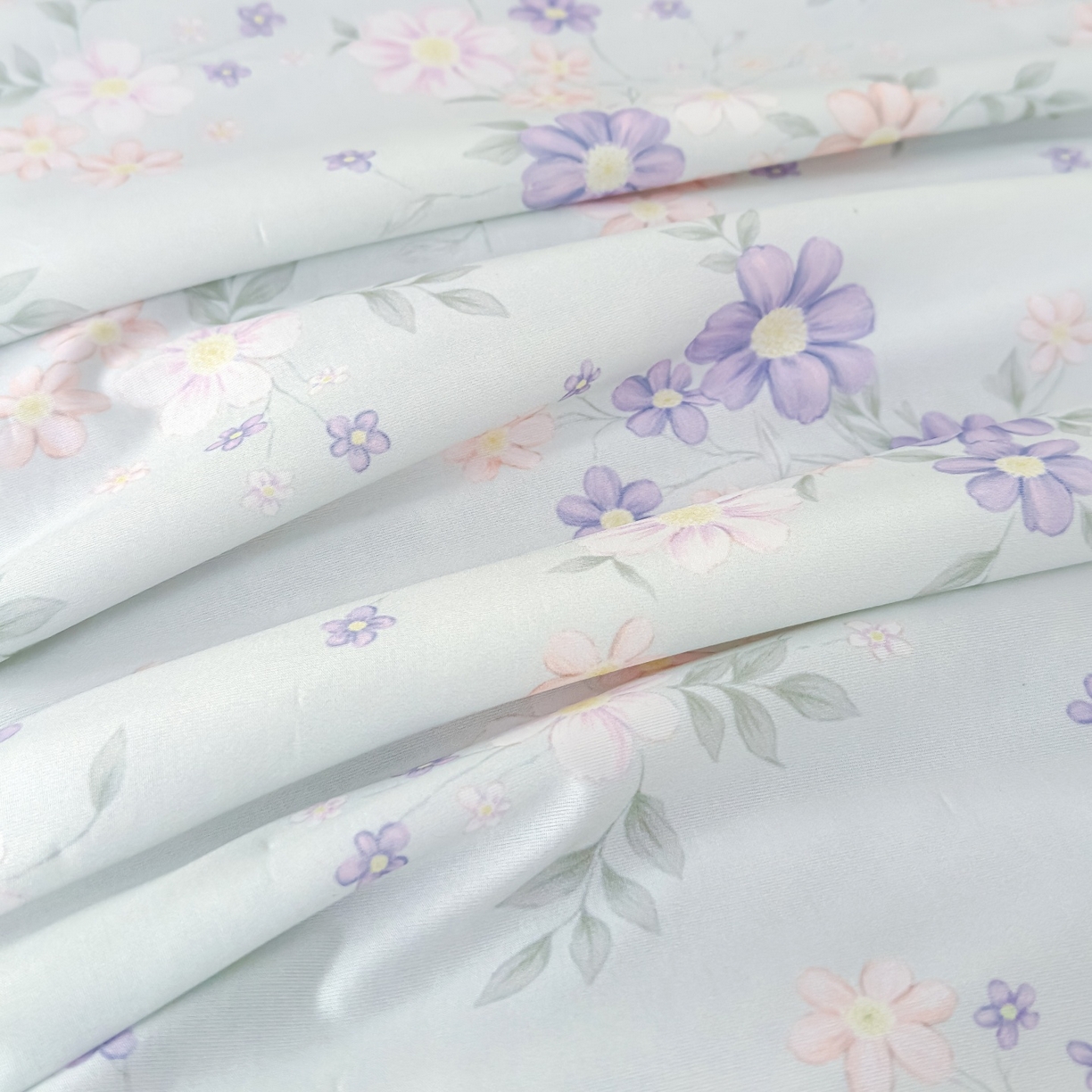 91家纺网 家纺一手货源 找家纺 归属 2026春夏新款数码印花凉感丝夏被夏凉被空调被系列 幽兰