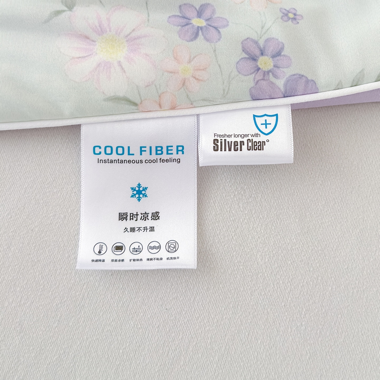 91家纺网 家纺一手货源 找家纺 归属 2026春夏新款数码印花凉感丝夏被夏凉被空调被系列 幽兰