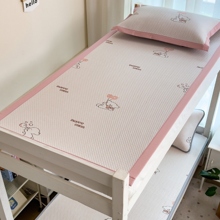 91家纺网 家纺一手货源 找家纺 （总）凯罗 2026新款A类凉豆豆学生宿舍用床席可水洗凉席席子床席款