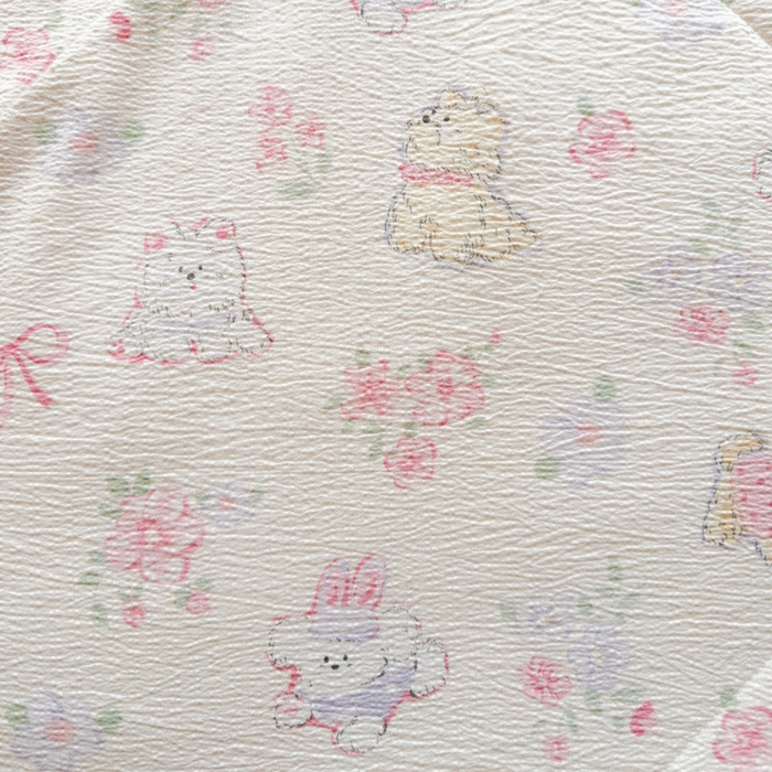 91家纺网 家纺一手货源 找家纺 云玲时尚 2026新款木棉皱皱纱夏被被子被芯 泡芙小熊