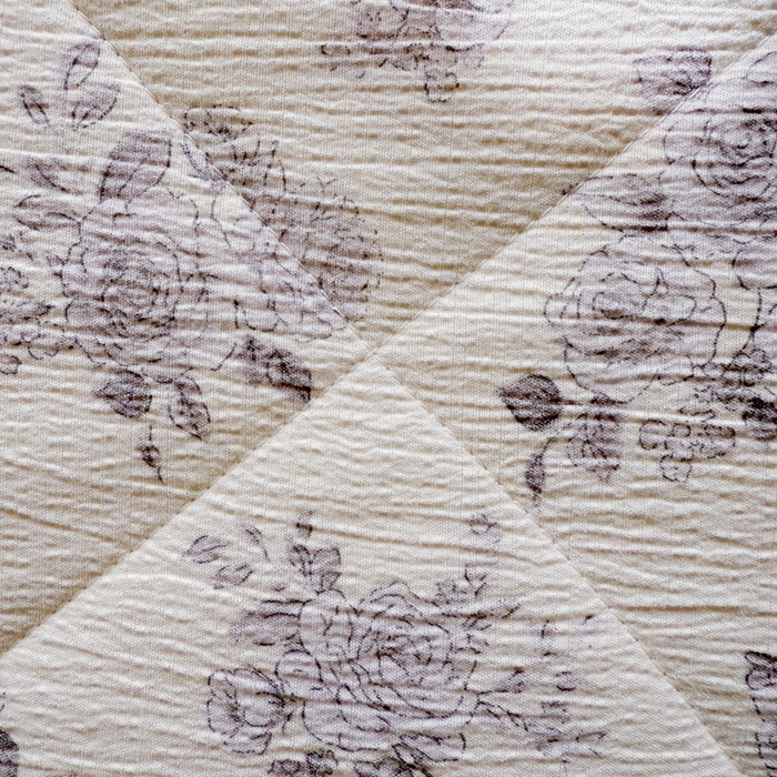 91家纺网 家纺一手货源 找家纺 云玲时尚 2026新款木棉皱皱纱夏被被子被芯 花惜止