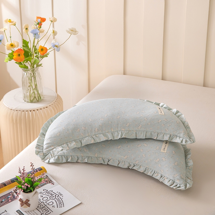 91家纺网 家纺一手货源 找家纺 梦莱家纺 2026新款月牙形儿童棉麻荞麦枕枕头枕芯 4号月牙枕