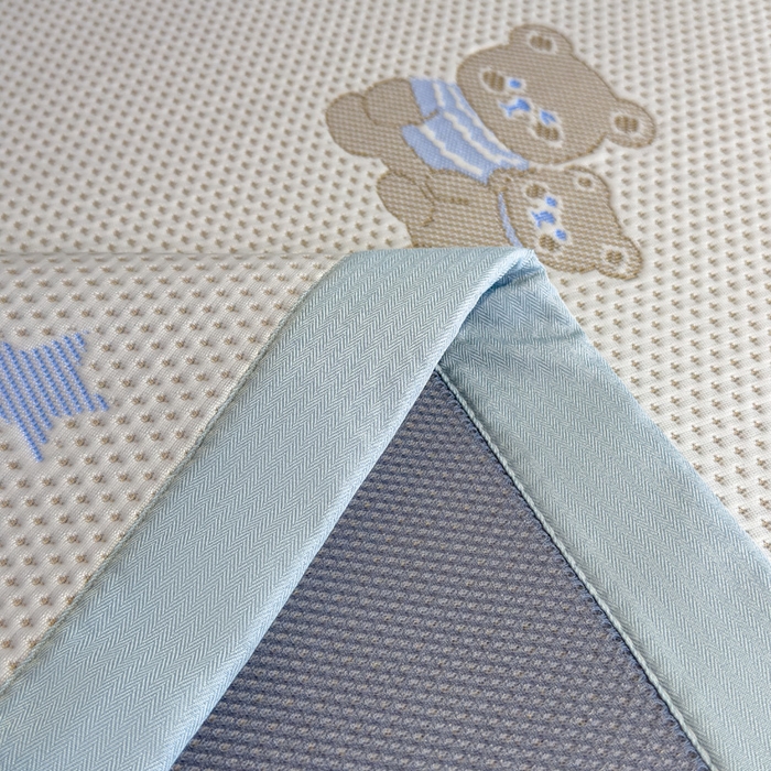 91家纺网 家纺一手货源 找家纺 凯罗 2026新款A类凉豆豆学生宿舍用床席可水洗凉席席子床席款 布丁萌萌熊-床席款