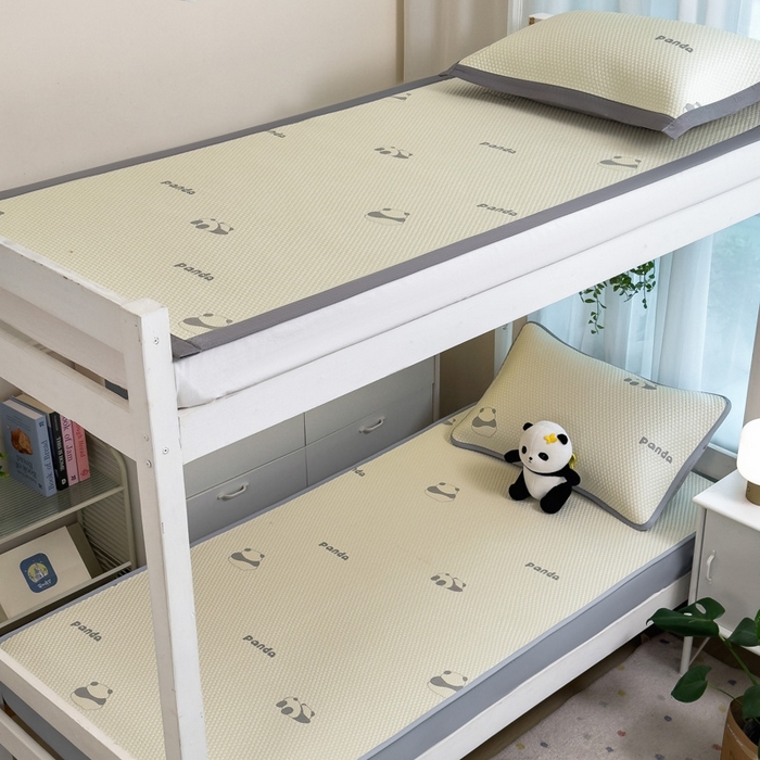 91家纺网 家纺一手货源 找家纺 凯罗 2026新款A类凉豆豆学生宿舍用床席可水洗凉席席子床席款 盼盼乐园-床席款