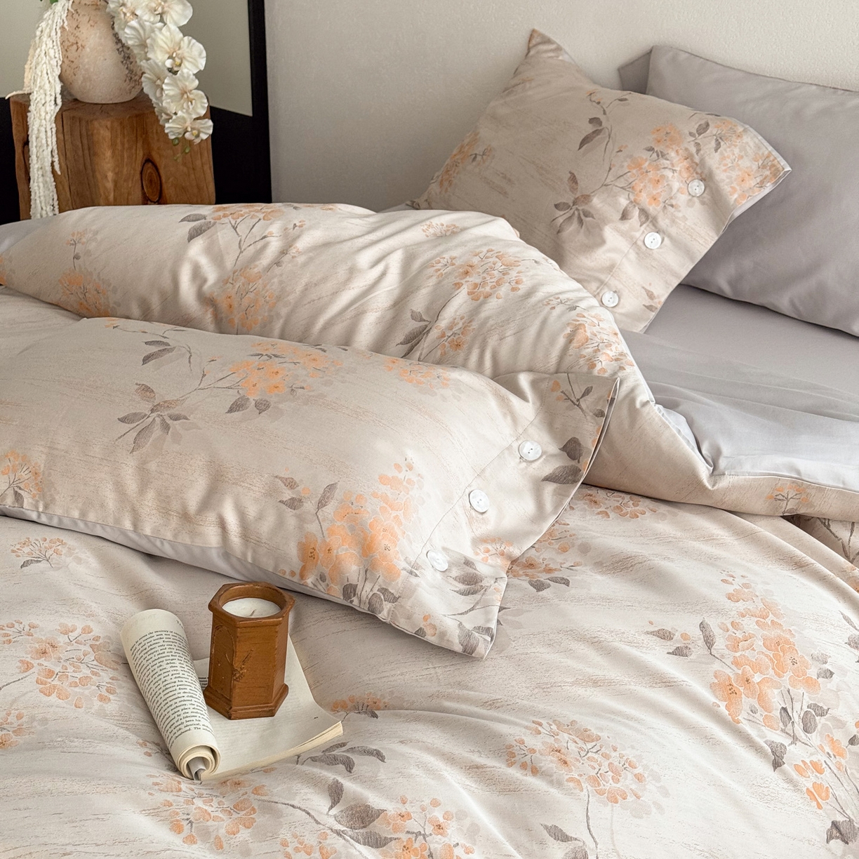 91家纺网 家纺一手货源 找家纺 （总）华超针织 2026新款100S纽扣款色织提花四件套-神秘香氛