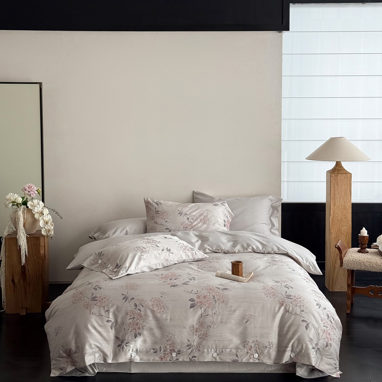 91家纺网 家纺一手货源 找家纺 华超针织 2026新款100S纽扣款色织提花四件套-神秘香氛 神秘香氛 紫