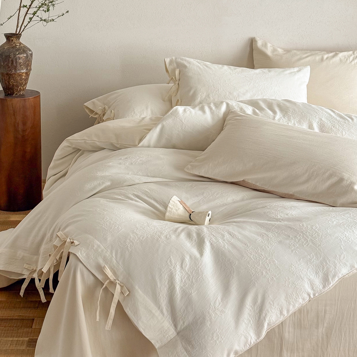 91家纺网 家纺一手货源 找家纺 （总）华超针织 2026新款全棉厚织提花四件套-花团锦簇