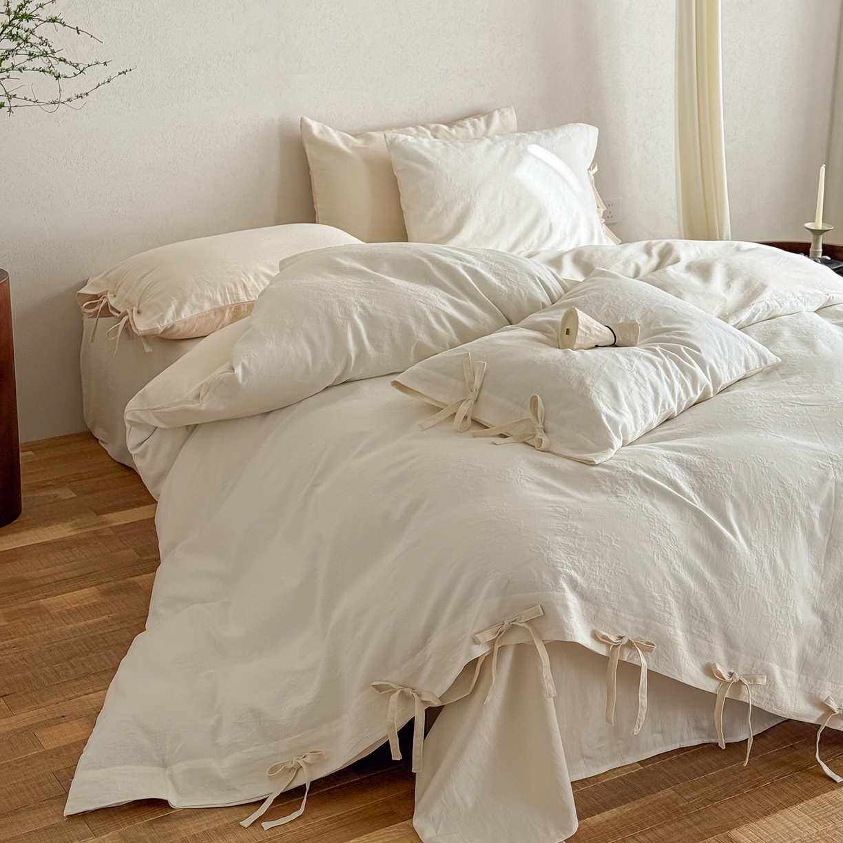 91家纺网 家纺一手货源 找家纺 （总）华超针织 2026新款全棉厚织提花四件套-花团锦簇