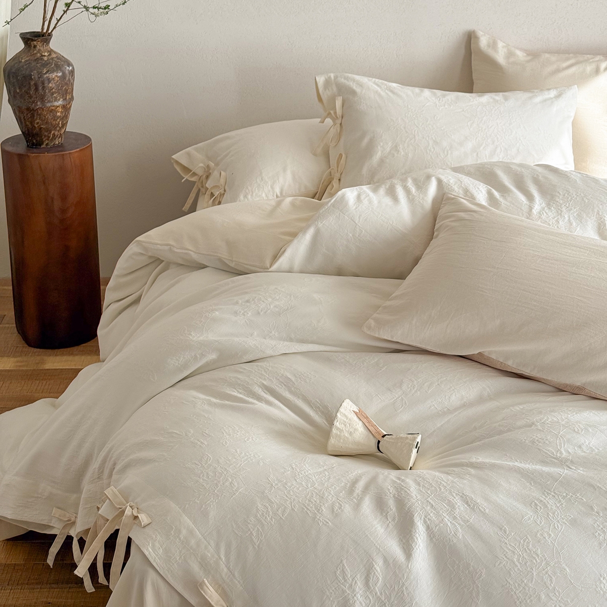 91家纺网 家纺一手货源 找家纺 （总）华超针织 2026新款全棉厚织提花四件套-花团锦簇