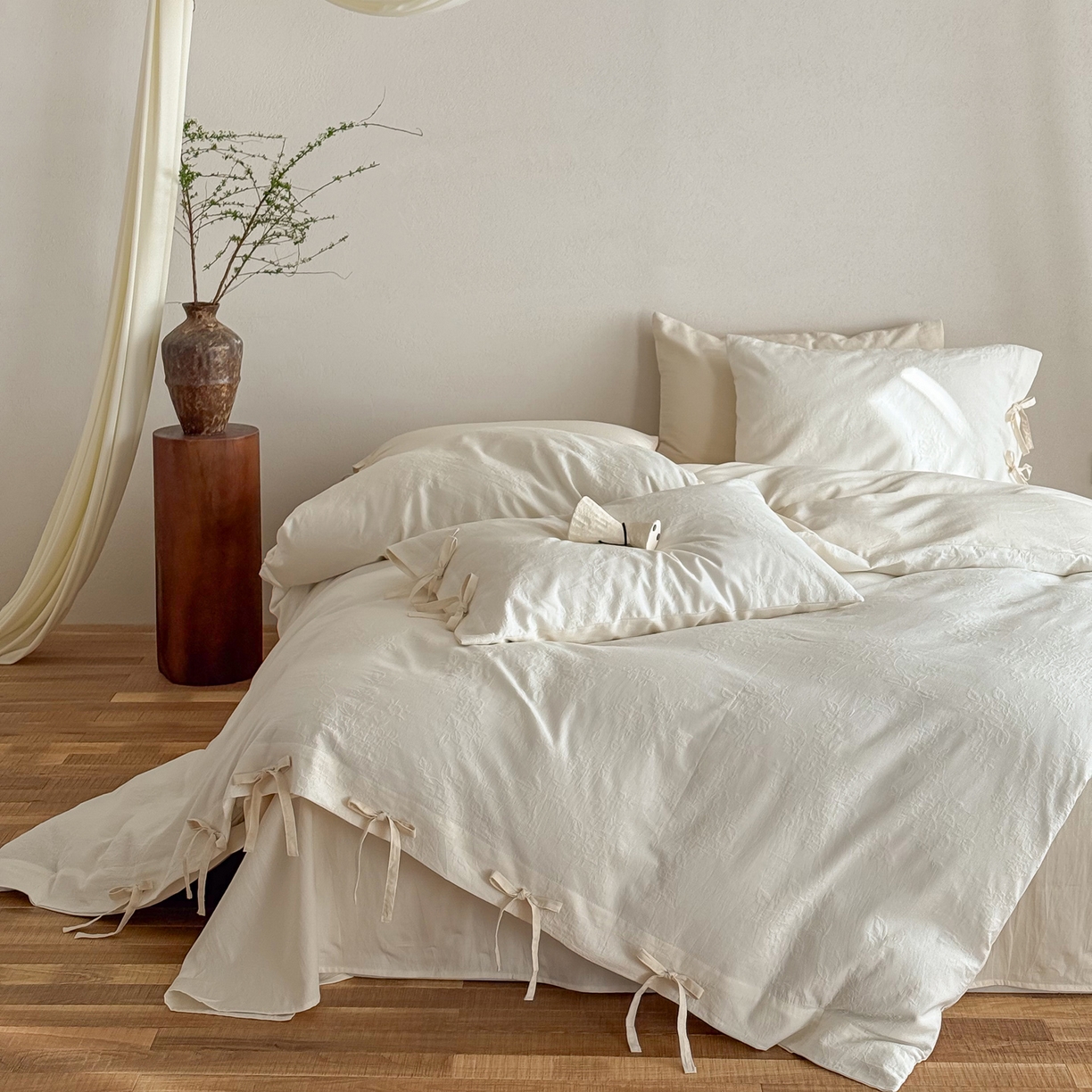 91家纺网 家纺一手货源 找家纺 （总）华超针织 2026新款全棉厚织提花四件套-花团锦簇